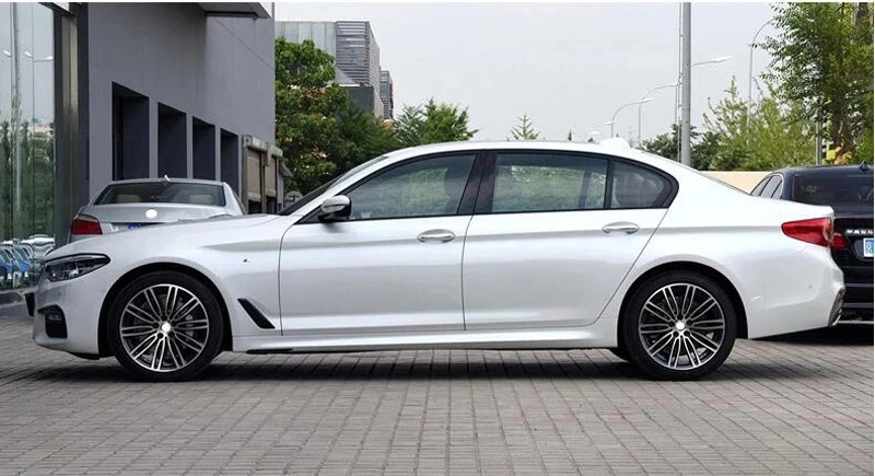 

Car-Modification 2pcs Gloss Black Car Body Side Fender Vents Decorative Pad Cover Trims For BMW New 5 Series G30 2017-2020