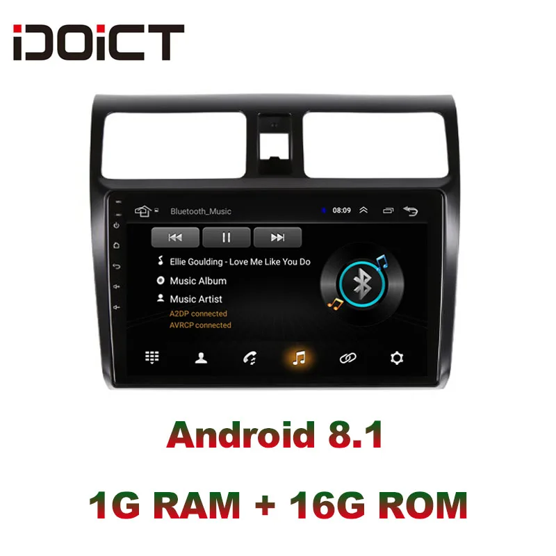 

Автомобильный DVD-плеер IDOICT на Android 8,1 с GPS-навигацией, мультимедийный проигрыватель для Suzuki Swift radio 2008-2015, автомобильная стереосистема с Wi-Fi и ...