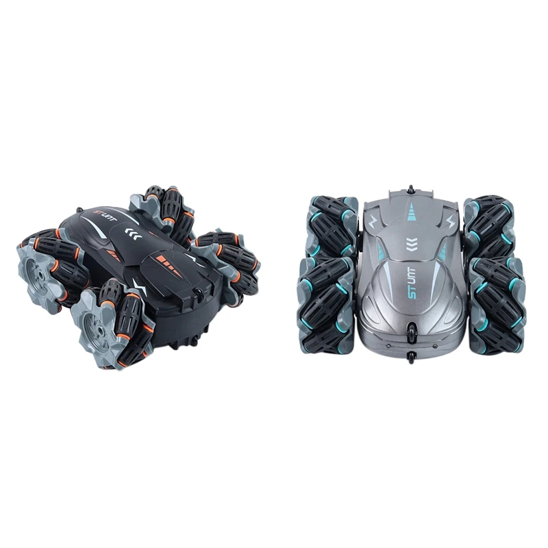 

RC Stunt Car Drift Double-Sided Bounce 2.4G 4WD Remote Control Car Rock Crawler Roll Car 360 Degree Flip Kids Toy