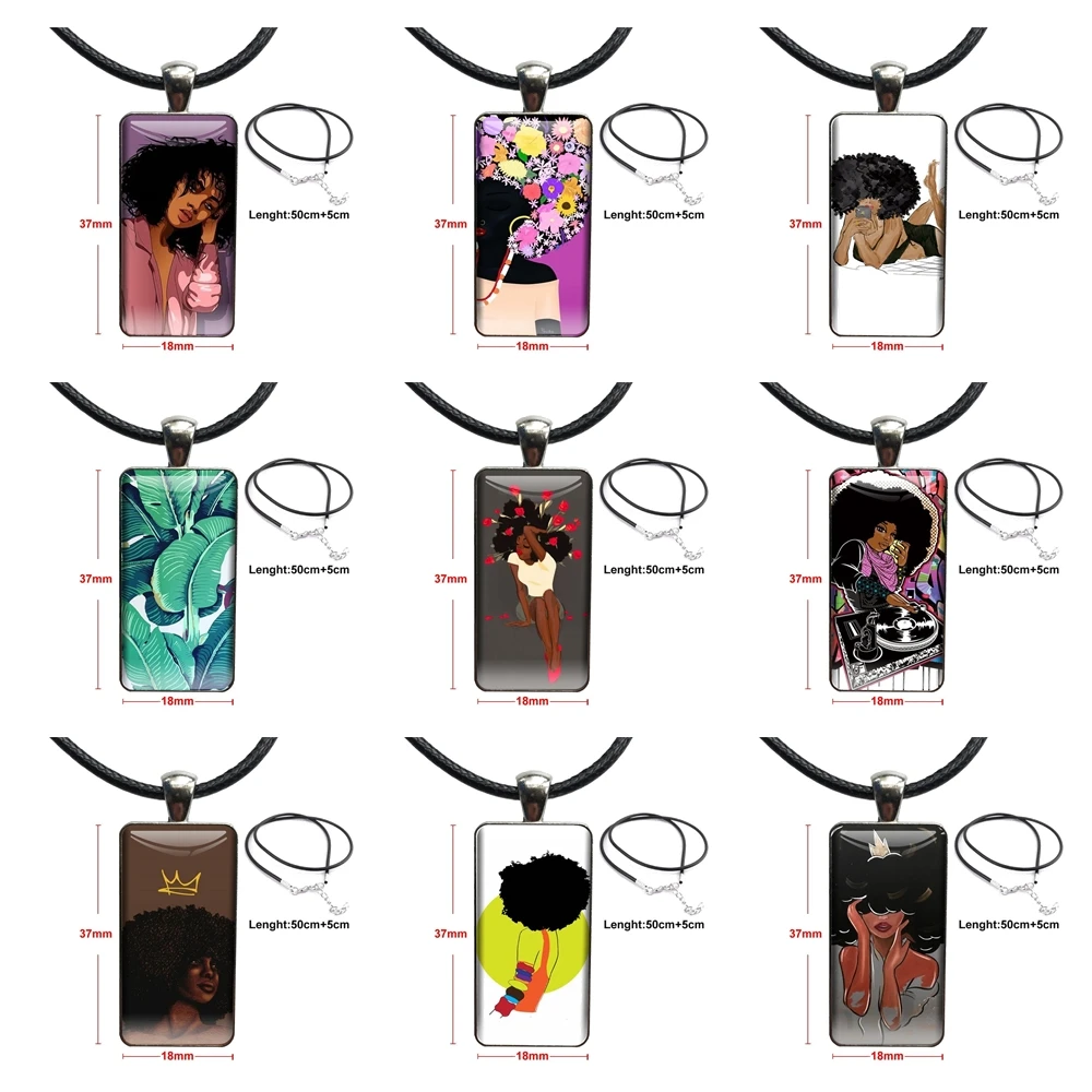 Модное ожерелье Queen афро меланин на заказ, модное ожерелье ручной работы, прямоугольная форма, ожерелье-чокер, ювелирные изделия разных дизайнов для
