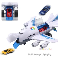 kids puzzle toys simulation track inertia airplane music stroy light plane diecaststoy vehicles passenger plane toy car boy toy