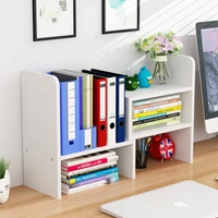 Desktop Bookshelf Storage Simple Multi-layer Table Shelf Space-saving Students Use Simple Modern Economical Rounded Corners