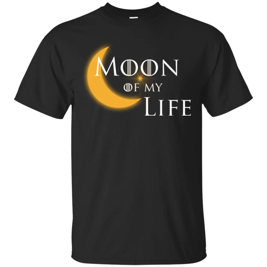 Moon Of My Life Khaleesi Khal Drogo Игра престолов Черная Футболка Джон Сноу. Свободные Размеры