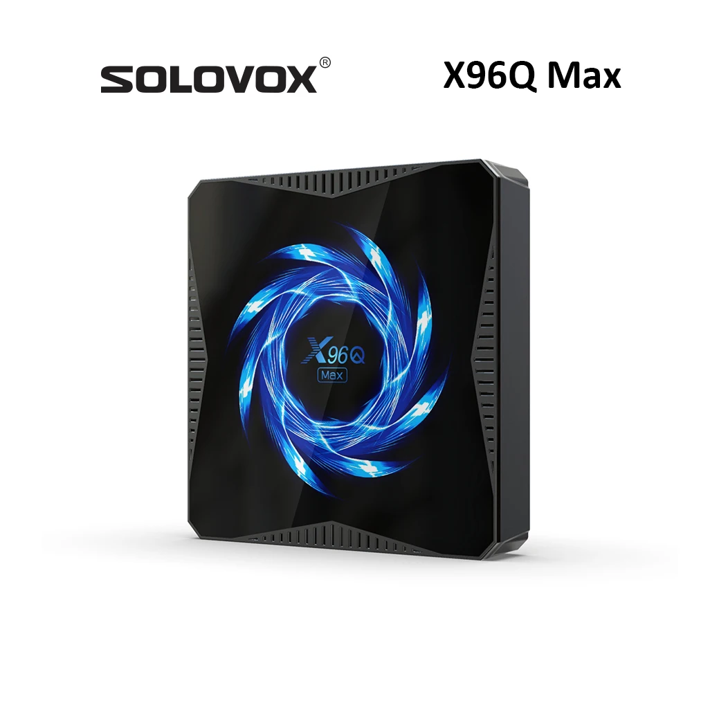 Умная ТВ-приставка SOLOVOX X96Q MAX Android 10 4 Гб 32 ГБ четырехъядерный Allwinner H616 6K Двойной Wi-Fi 2
