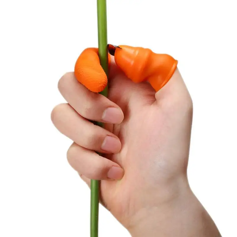 4 шт. инструменты для сбора перца резак большого пальца набор защиты пальцев