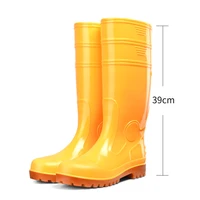 high non slip steel toe anti smashing waterproof kitchen labor protection rain boots mens construction work rubber water shoes