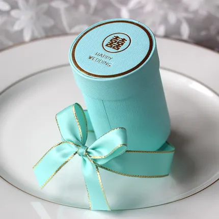 Креативные цилиндрические коробки для конфет свадебные сувениры и Подарочная