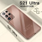 Смартфон S21 Ultra, сотовые телефоны с глобальной прошивкой, мобильные телефоны на базе Android 10,0, 16 ГБ + 512 ГБ, смартфон, сотовый телефон, разблокированный телефон
