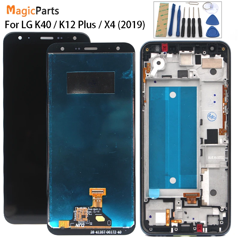 5 7 ''для LG K40 LCD сенсорный экран дигитайзер Запасные части для X4 2019 K12 Plus дисплей