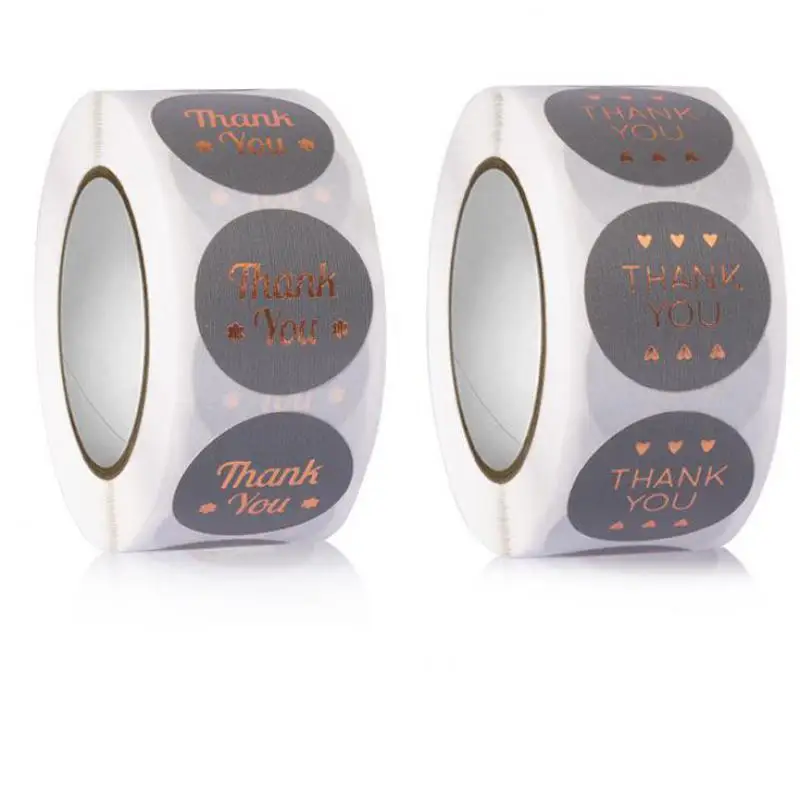 

350 Pcs Black Thank You Stickers Gold Foil Thank You for Small Business Sticker for Sealing, Decoration, Gifts, Wedding, Party