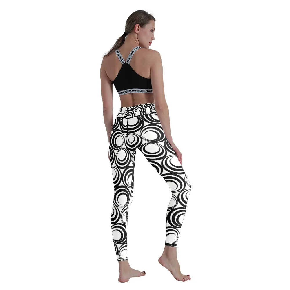 

Design Tight-fitting 3D Printing Women's Running High-waistYoga Pants Nine-point Pants TrousersHigh-quality legging Fitnesspants