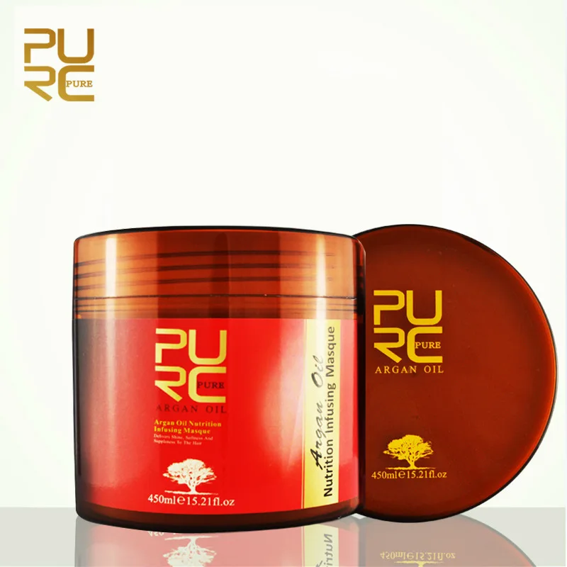 New PURC Moroccan Argan Oil 450ML hair mask Nutrition Infusing Masque for Repairs hair damage 450ml for beauty Lady Hair Care