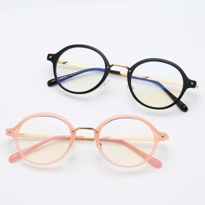 

Fashion Optical Glasses Unisex Round Eyeglasses Anti-UV Spectacles Simplicity Eyewear Rice Nails Goggles