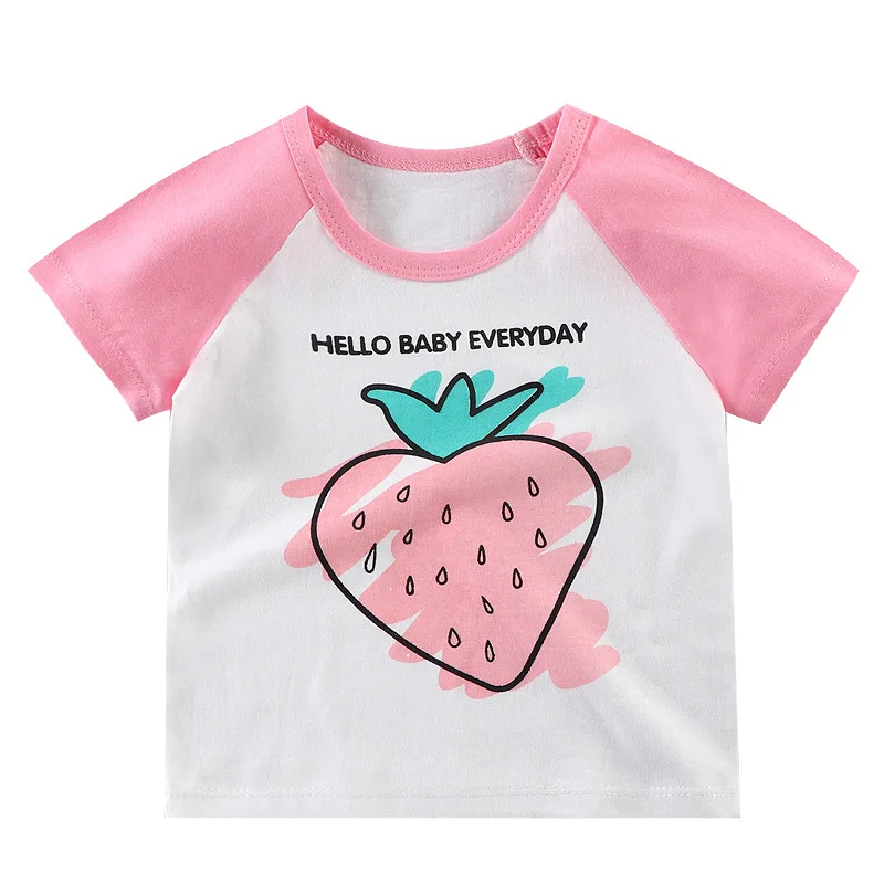 

ZWY935 Мода 2021 Новая летняя футболка со смешным буквенным футболка для мальчиков детские топы, одежда для мальчиков, футболка с круглым вырезо...