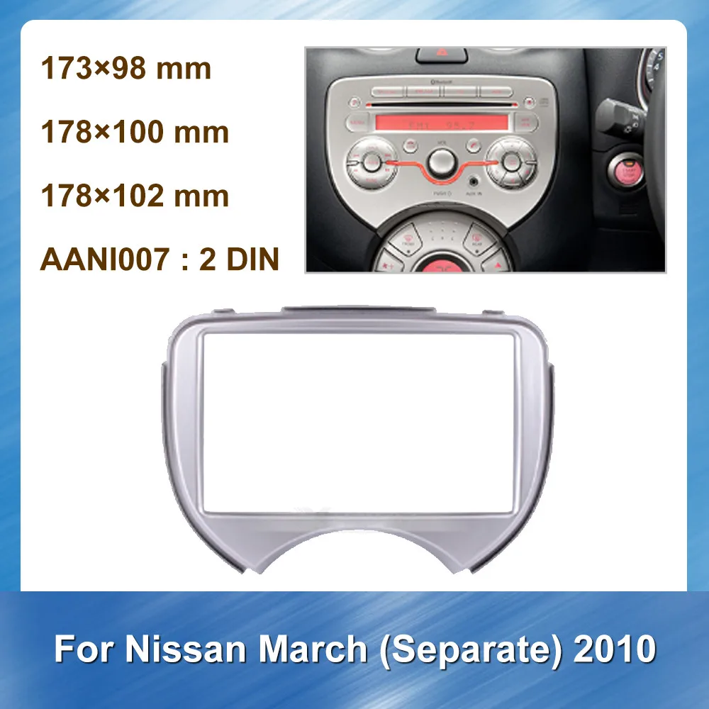 Car Radio Fascia for NISSAN March Separate 2010 Car refitting DVD frame Stereo Dash CD Trim Installation Frame Kit Accessories