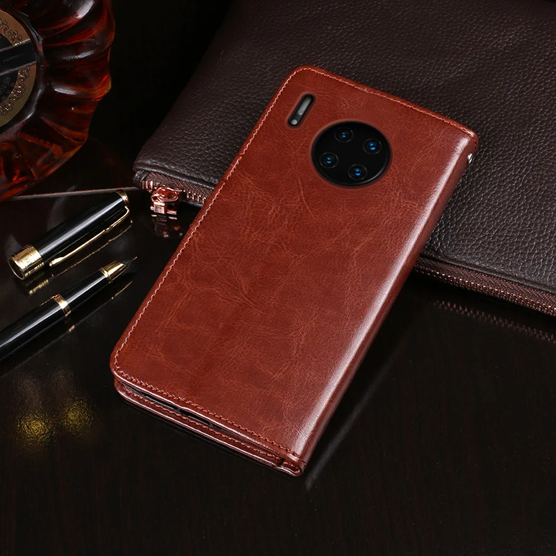 Чехол для Huawei Mate 30 Pro 5G 6 53 дюймов Магнитный Флип кожаный чехол с узором Crazy Horse RS