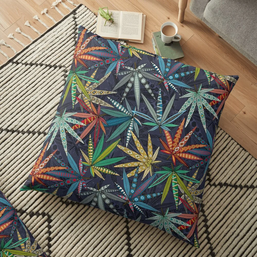 

Boho weed midnight printed Sofa Decorative Cushion Cover Pillow Pillowcase Car Throw Pillow Home Decor Pillowcover 2021