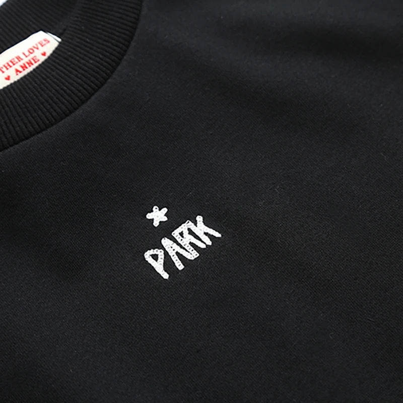 Весенние новые женские черные хлопковые пуловеры свитера с галстуком-бабочкой и