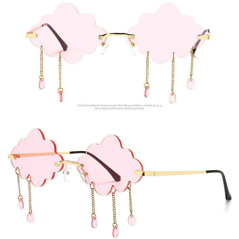 

Солнцезащитные очки без оправы в стиле стимпанк для мужчин и женщин