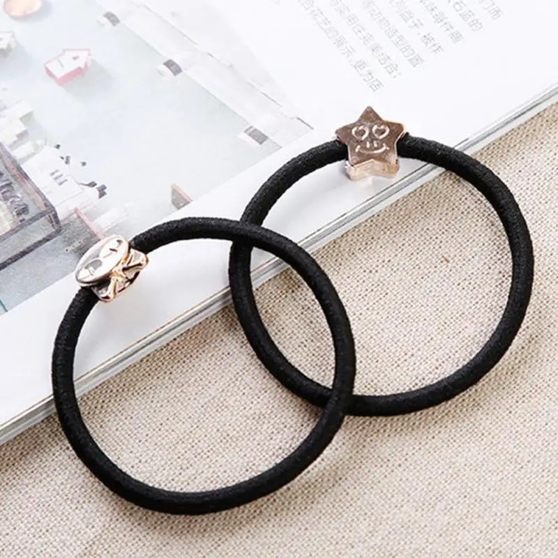 Резинки для волос в Корейском стиле металлические аксессуары ретро школьные