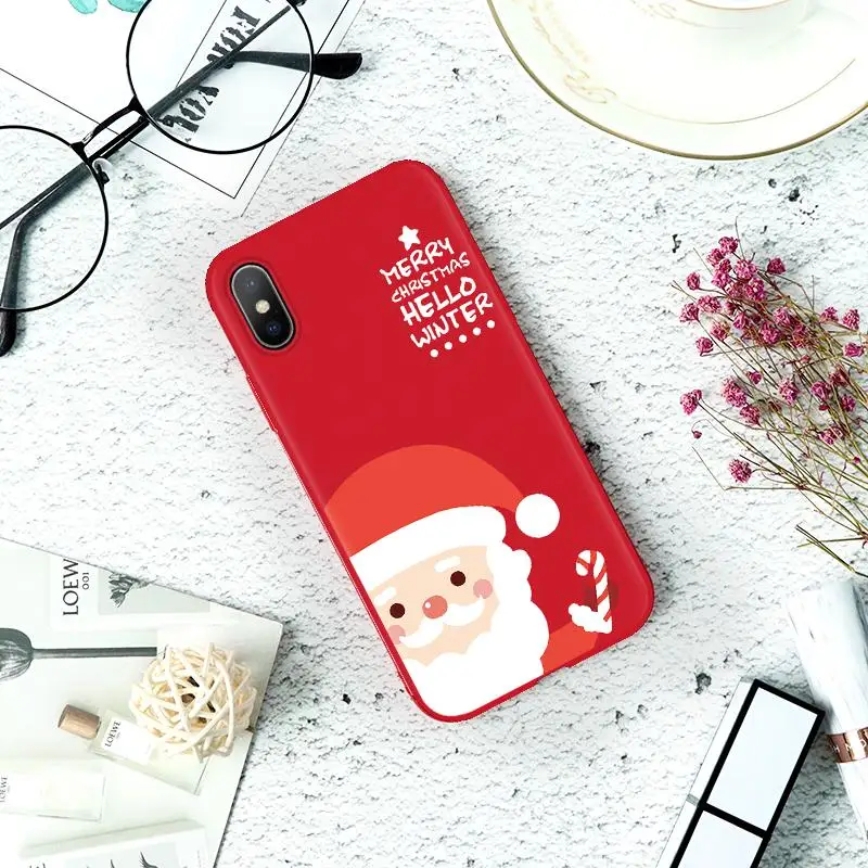 Kho-sdhobilr Рождественский мягкий чехол для телефона с изображением лося для iPhone 7, чехол из ТПУ для iPhone 5, 6 S, 8 Plus, XS, X, Xr, XS Max, 11 Pro, MAX, год, матовый чехол - Цвет: Kho-sdhobilr