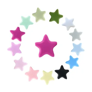 Прорезыватель силиконовый в виде звездочек, 5 шт.