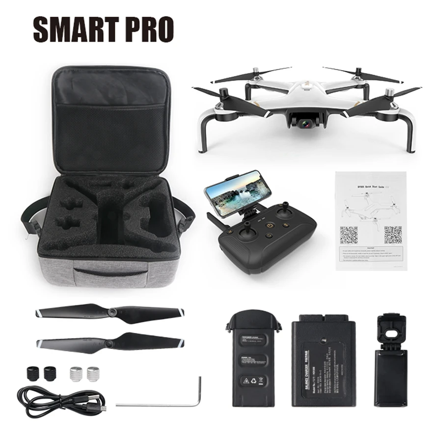 Дрон горячий FN бесщеточный мотор Smart Pro RC gps Дрон 2 км Расстояние полета оптический поток 1 км FPV 2-осевой карданный Fpv камера Вертолет