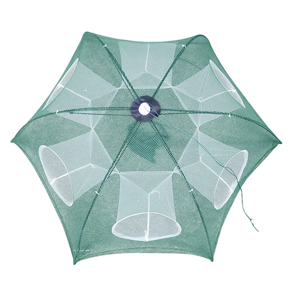 Усиленная Автоматическая рыболовная сеть с 4 20 отверстиями клетка для креветок