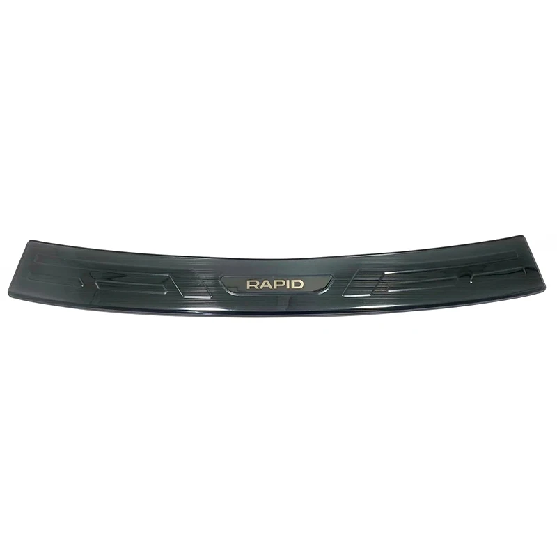 

For Skoda Rapid 2021 Stainless Steel Exterior Rear Bumper Protector Sill Tail Trunk Guard Pedal Cover Car Styling Accessories
