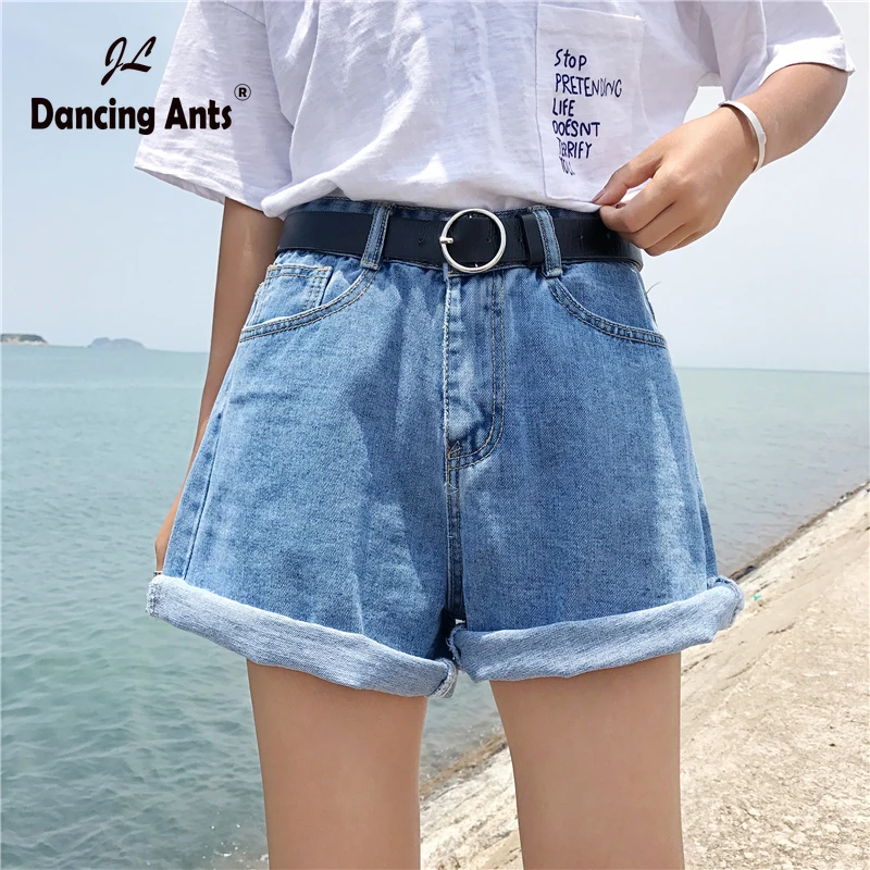 Женские шорты с высокой талией трапециевидные короткие свободные брюки в