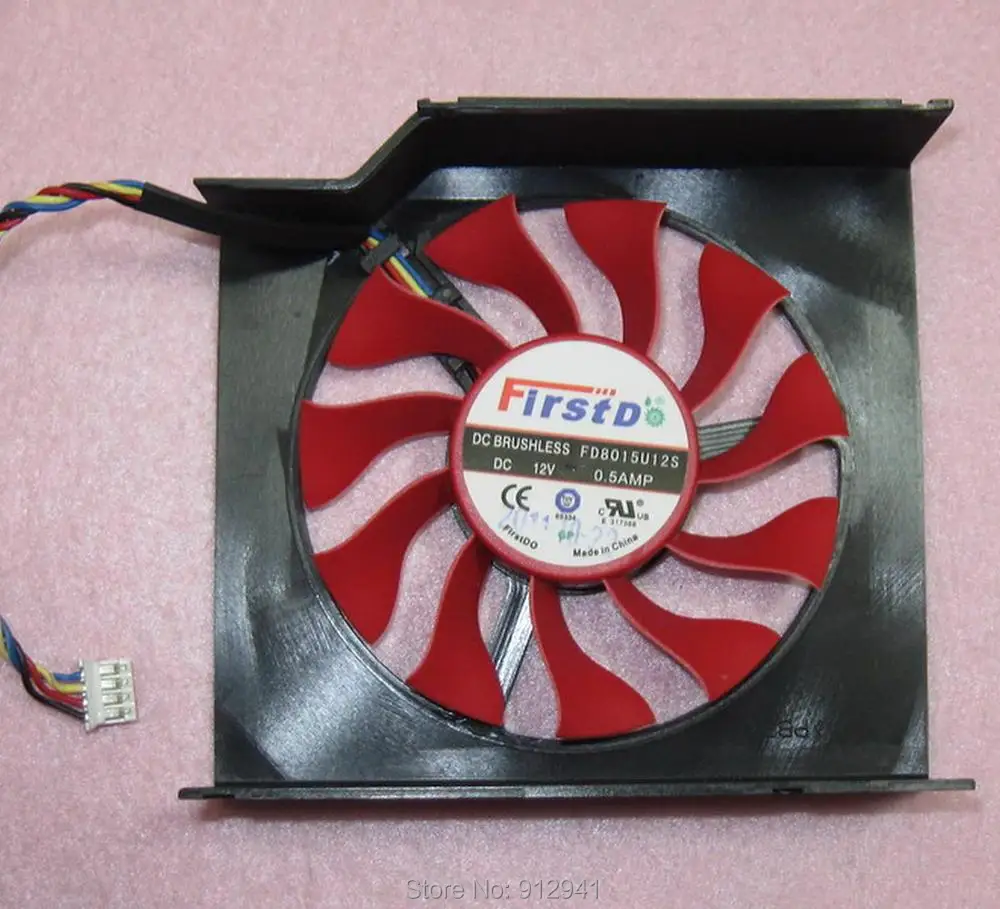R139 Firstdo FD8015U12S графика/Видеокарта кулер вентилятор Замена 12 В 0.5A 4 провода 4Pin