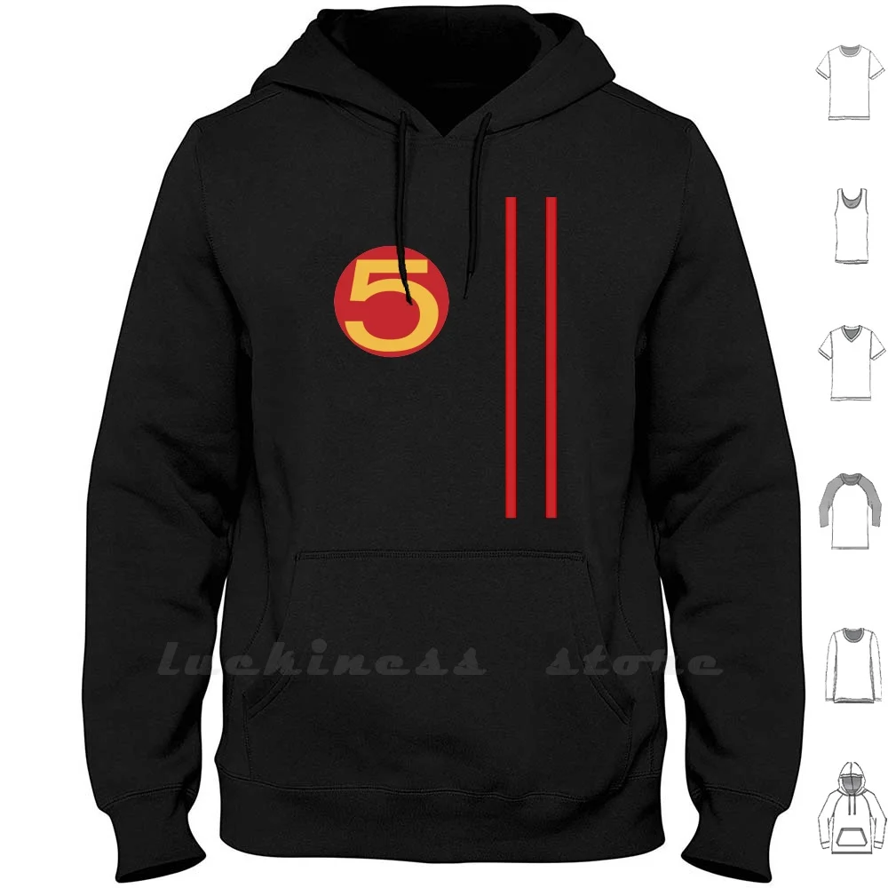 

Толстовка Mach 5 с длинным рукавом Mach 5 Mach Five гоночный Экипаж Indy 500 60s мультяшный гоночный автомобиль