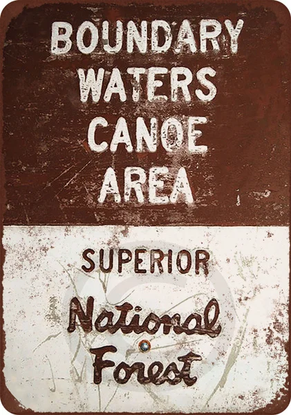 

Boundary Waters Canoe Area Reproduction Metal Sign