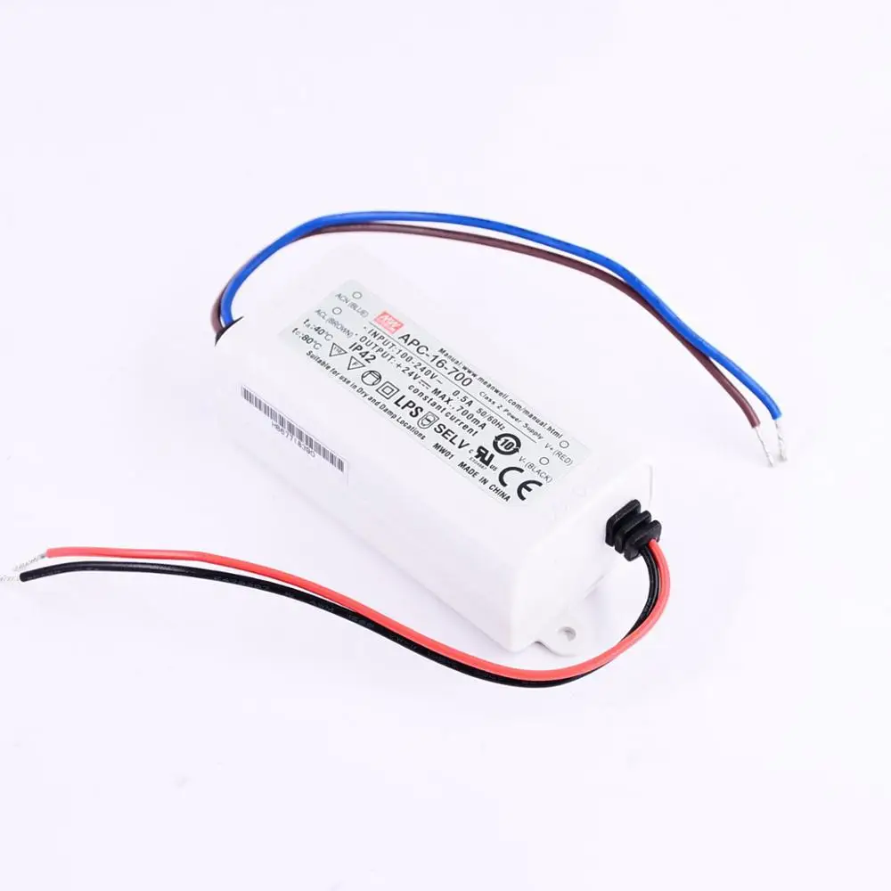 Оригинал Mean Well APC-16-700 meanwell 700mA постоянный ток 16 8 Вт одиночный выходной