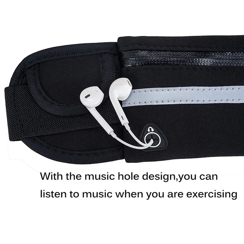 Водонепроницаемая полотняная поясная сумка для бега Спортивная портативная