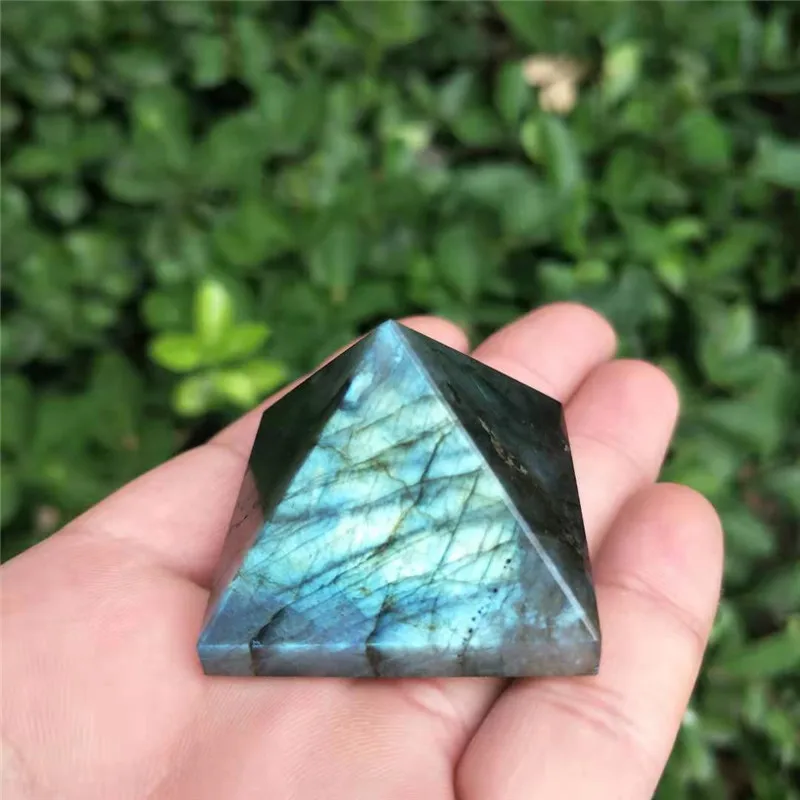 1 шт. 35 мм ~ 40 натуральный высокого качества лабрадоритовый кварц с украшением в