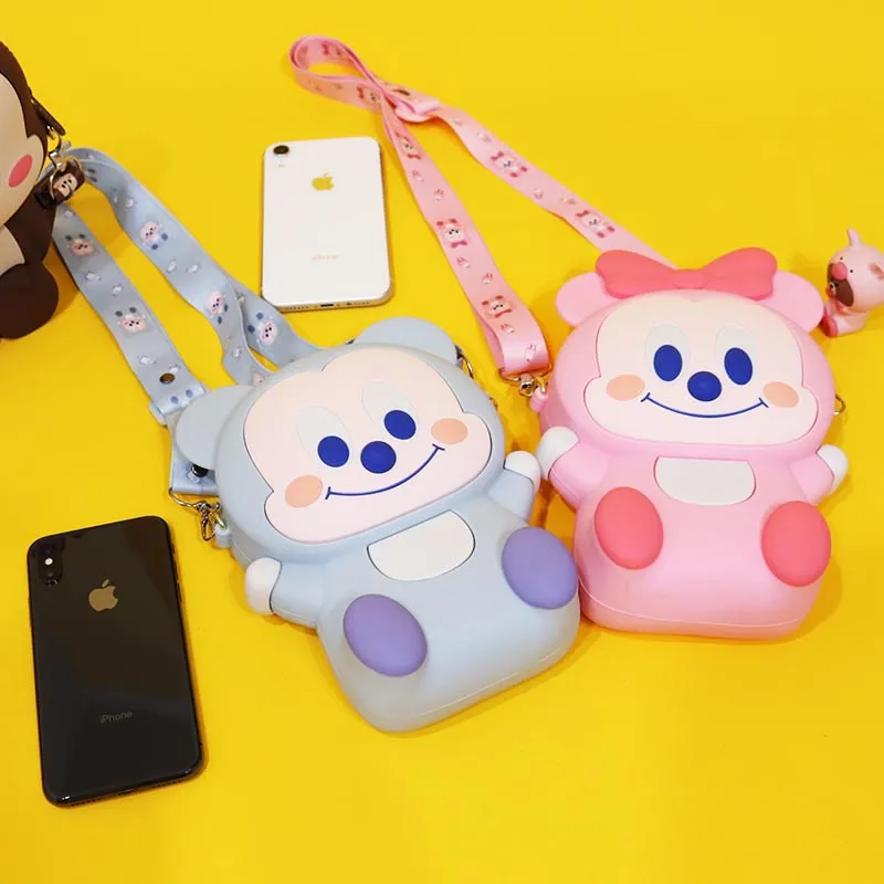 Модная 3D сумка-мессенджер с мультипликационным принтом маленькая сумка на плечо