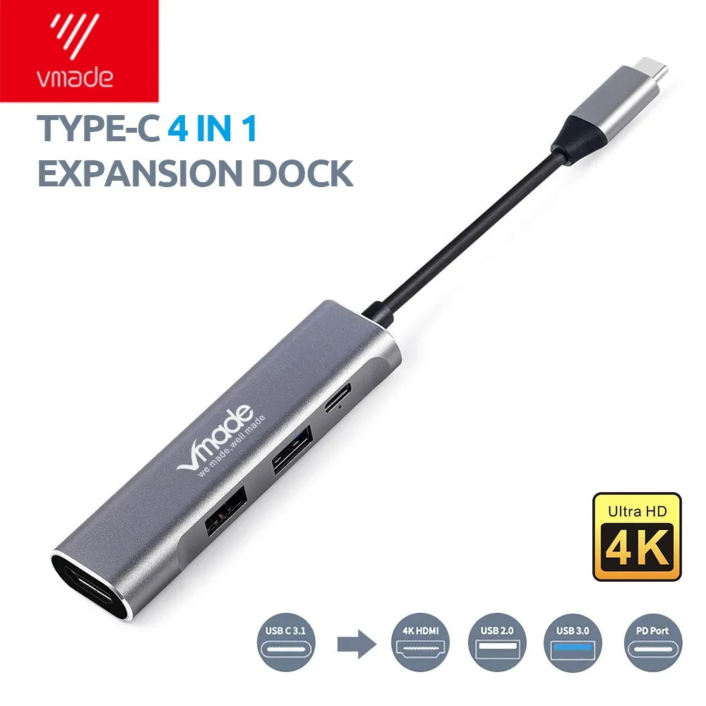 Vmade Type C к HDMI USB концентратор 4 в 1 мультипорт 3 0 адаптер док станция для MacBook Pro Huawei Mate
