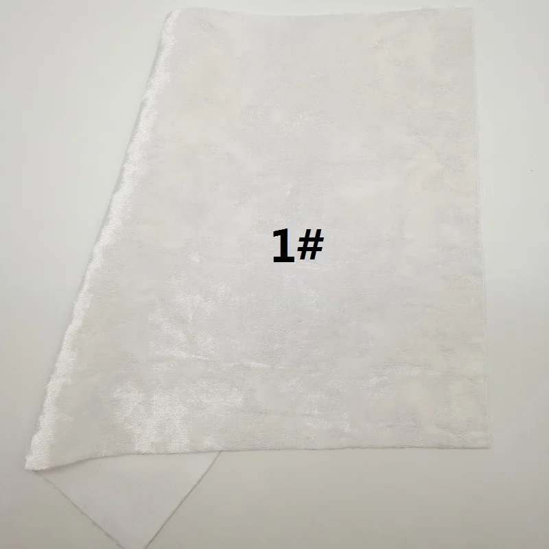 Белая блестящая ткань вельветовые тканевые простыни с цветочным рисунком для