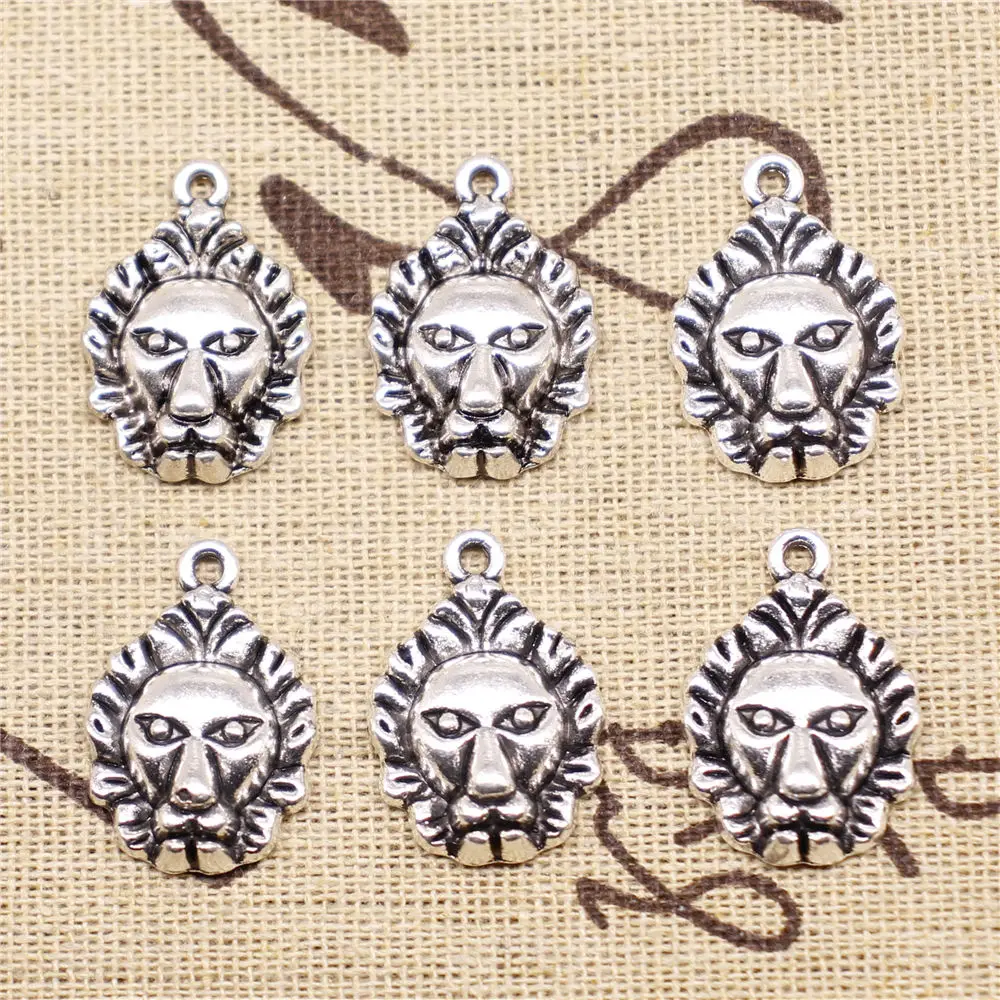 

Charm For Making Jewelry Pendants Antique Silver Color Lion 24x16mm 5pcs