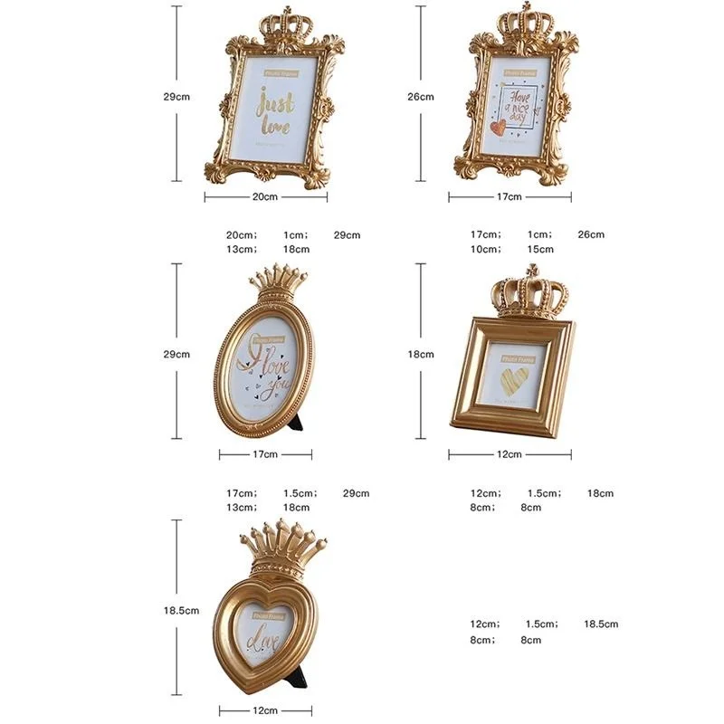 

Etro Photo Frame Resin Gold Photo Frame Baroque Luxury Poster Framesframe Home Decoration Photography Props Decoration Crafts