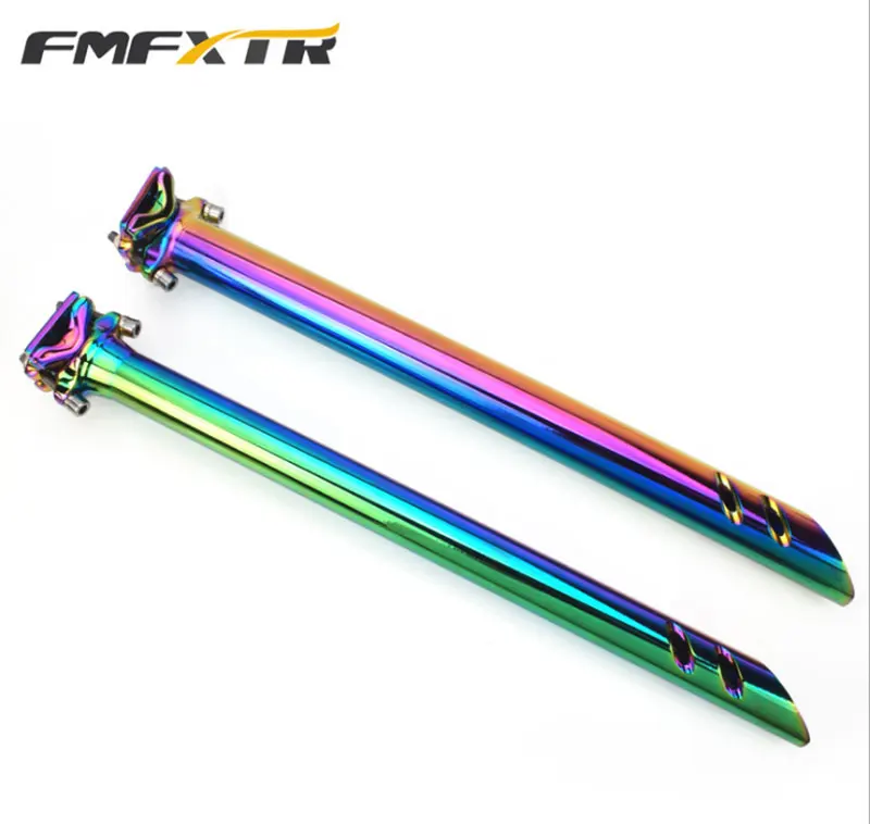 Купи FMF Bicycle Seatpost Colorful Aluminum Alloy MTB Mountain Bike Seat post 27.2/30.9/31.6*400mm High Quality за 1,392 рублей в магазине AliExpress