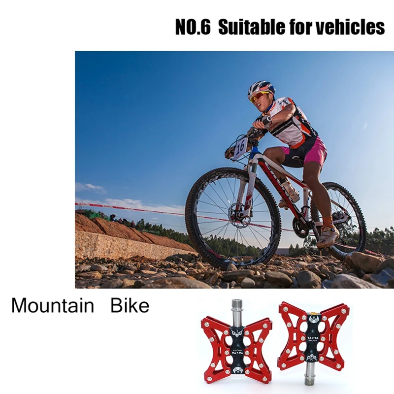 

Mountain Bicycle Pedals Mtb Bmx Road Bike3 Bearings Bearing Pedal Downhill Anti-Skid Ultralight Aluminum Cycling Pedal
