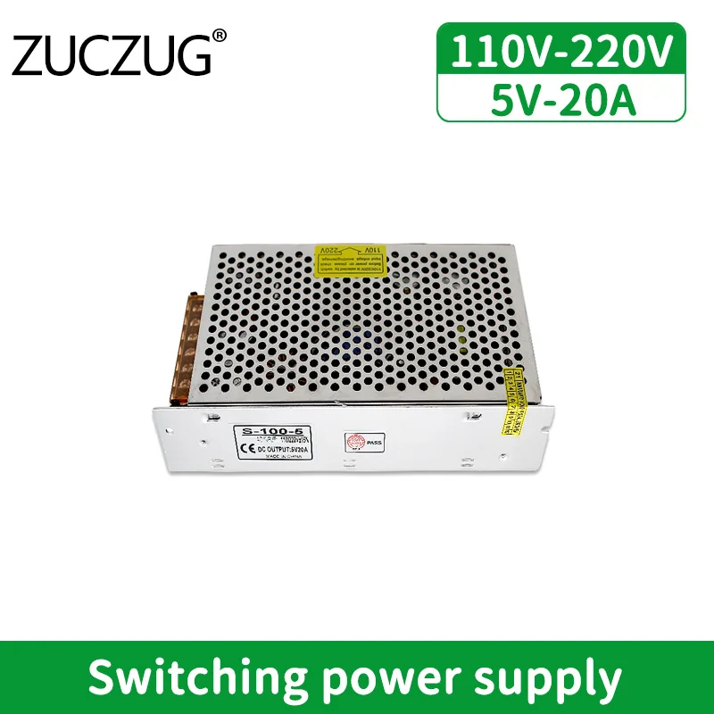 

100W Switching Power Supply Source Transformer Ac Dc 5v SMPS 5V 20A Power Supply Source Adapter 220 V To 5 V Led Driver