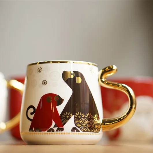 

Coffee Mugs Cat Cute Cups and Mugs Ceramic Mug Wine Tumbler Tazas De Ceramica Creativas Christmas Cup Handgrip Ceramic 50MKB99