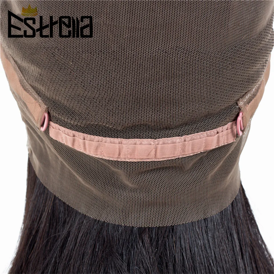 ESTRELLA перуанский волос 360 кружева фронтальной с пряди Прямые Натуральные кудрявые