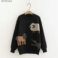 2020 autumn winter sweet fresh japanese womens pullover femme jumper round neck loose knit sweater drop shipping