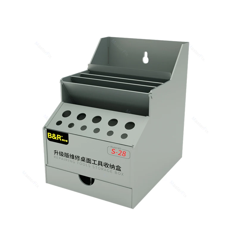 br s 28 storage box mobile phone repair tool parts tweezers screwdriver screw parts organizer abs storage rack free global shipping