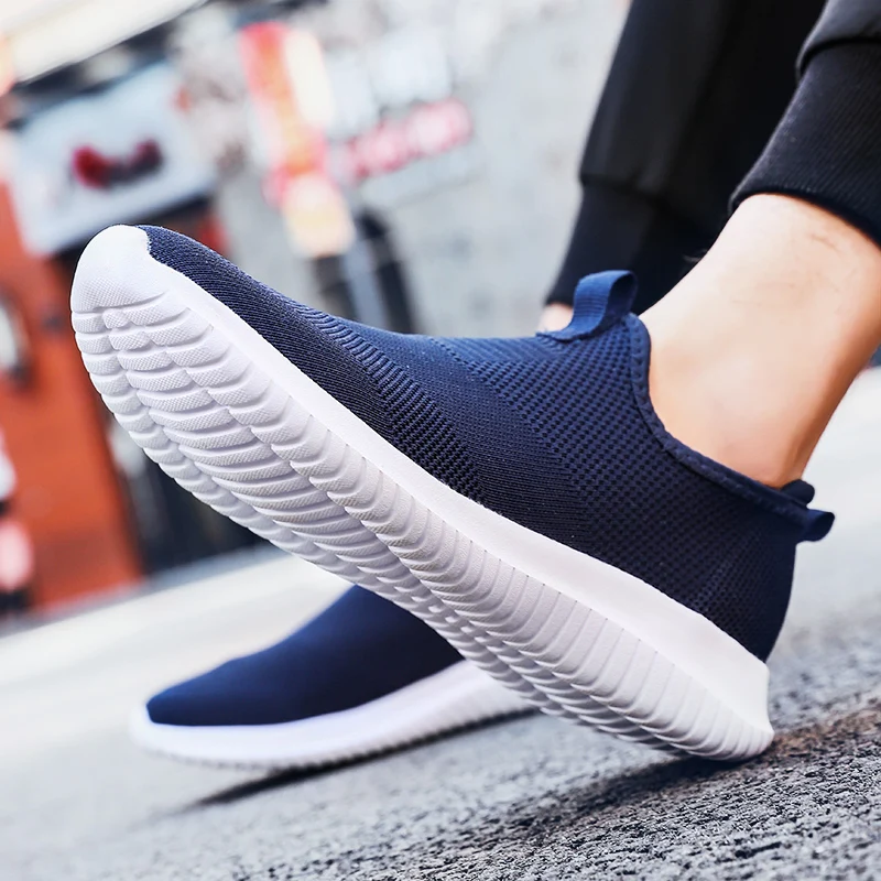 2021 New Summer Men Casual Shoes Lightweight Slip-On Sneakers Breathable Mesh For Walking Footwear Size 36-48 |