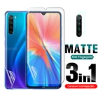 3 в 1 матовая Гидрогелевая пленка, полное покрытие, защита для Xiaomi Redmi Note 8 8T Pro 2021, защита экрана, защитная пленка